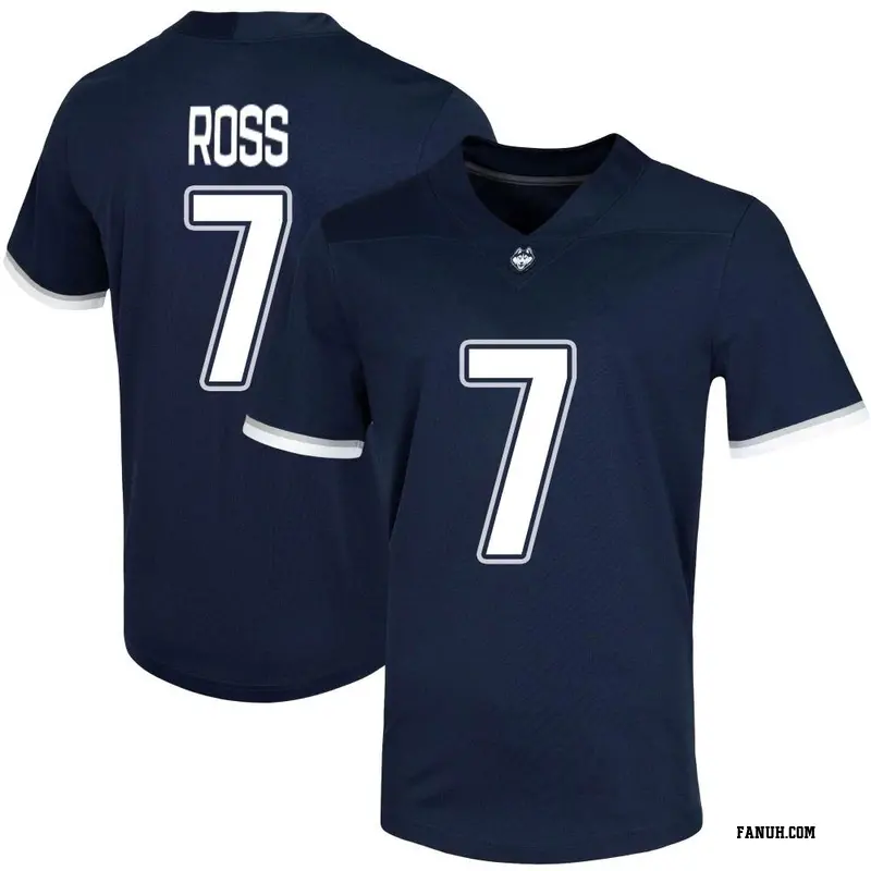 Navy Cameron Ross Youth UConn Huskies Untouchable Football Jersey - Game